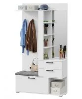 Вешалка с крючками и зеркалом Эрика