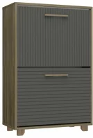 Обувница Копенгаген 2 ящика дуб самдал/серый графит