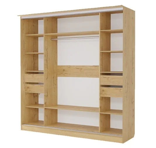 Шкаф-купе 3-дверный Светлана №11 дуб бунратти/бодега