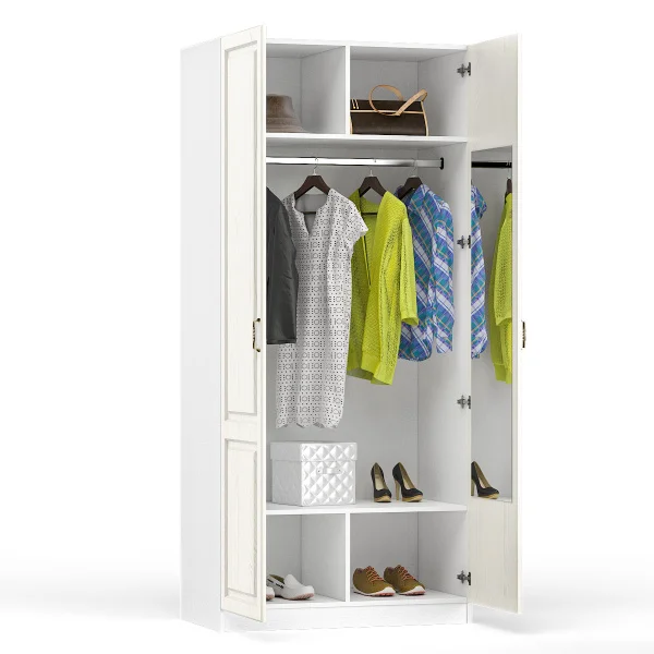 Шкаф для одежды Ливерпуль 13.134 ясень ваниль/белый