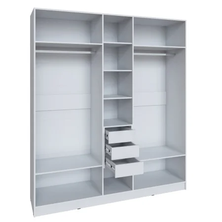 Шкаф Мадрид (2,0) с 3 ящиками внутри белый