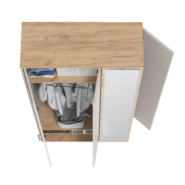 Прихожая 2-3421 Домино-мини дуб крафт золотой/кашемир серый