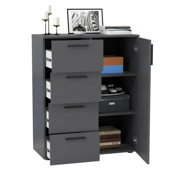 Комод Эйр 16.241 серый графит