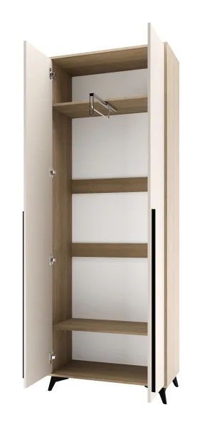 Шкаф Ева 800 2С дуб экспрессив/сатин