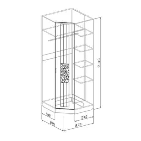 Шкаф угловой Роберта