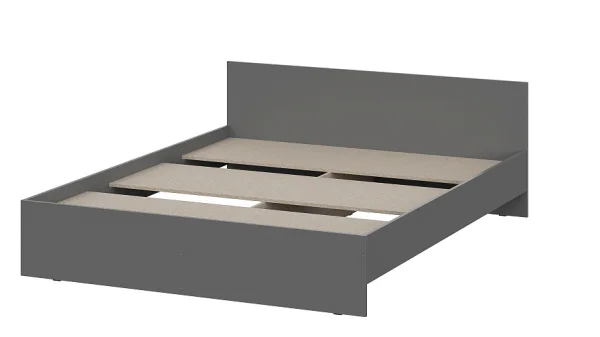 Кровать Денвер 1.6 графит серый