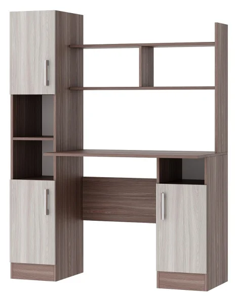 Стол компьютерный ПКС-6 ясень шимо темный/шимо светлый