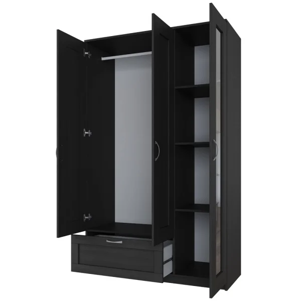 Шкаф комбинированный Сириус 3 двери и 1 ящик венге