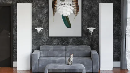 Пенал с полками МШ 400.1 белый