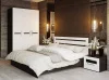 Кровать Фьюжн венге/белый глянец