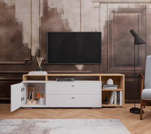 Комод-тумба Ланс К202 белый/дуб бунратти