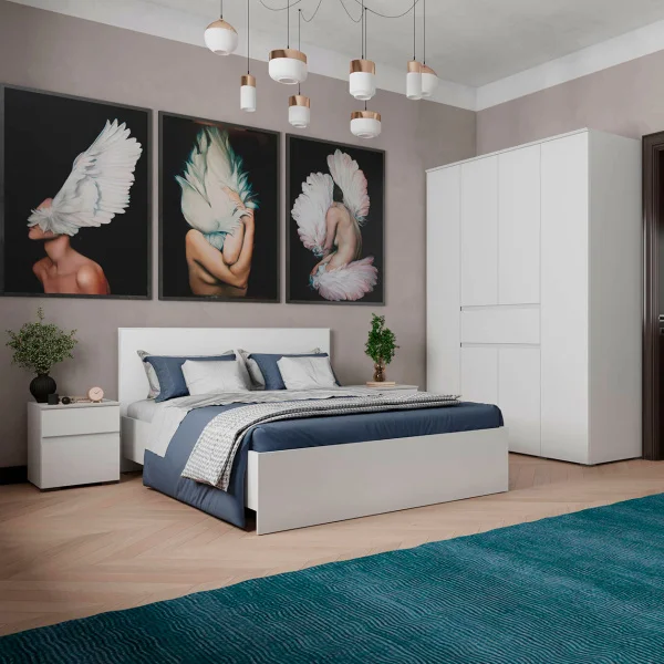 Тумба прикроватная Плейона белый