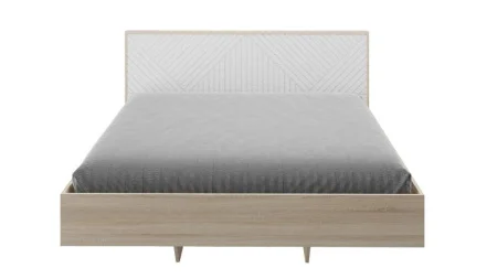 Кровать парящая Копенгаген 160 дуб сонома/белый матовый