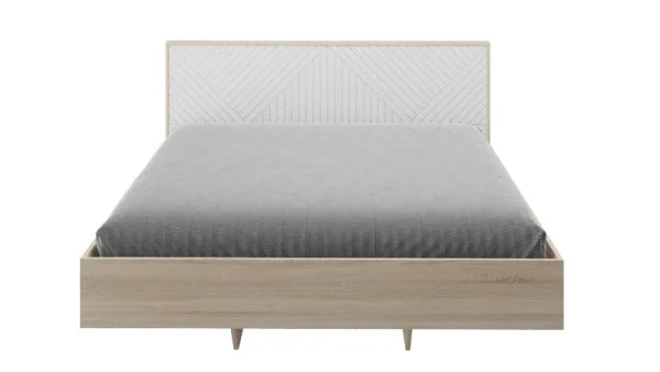 Кровать парящая Копенгаген 160 дуб сонома/белый матовый