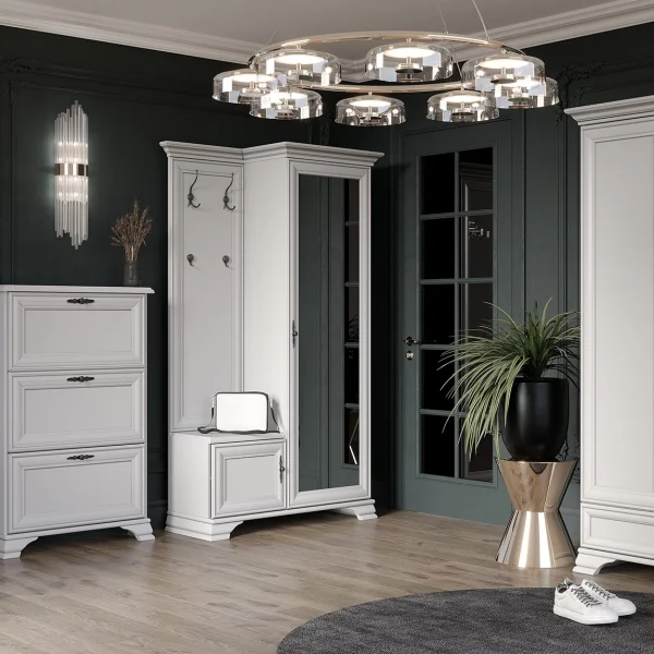 Прихожая Кентаки РРК1D1K/Р белый (правая)