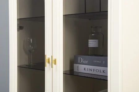 Шкаф-витрина Марион 16.397.02 слоновая кость