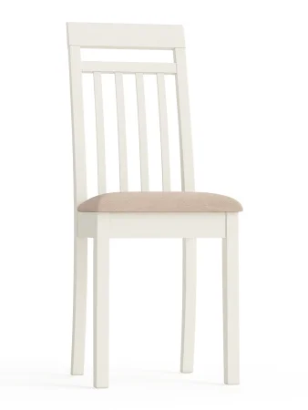 Стул Гольф-11 слоновая кость, ткань велюр бежевый 05