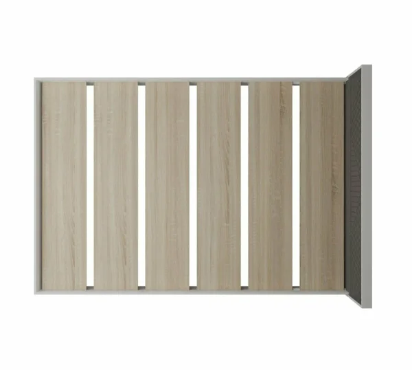 Кровать Копенгаген 160 белый/серый графит