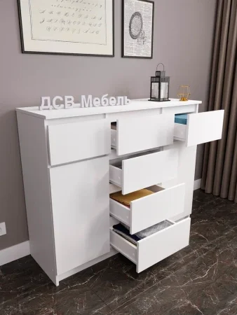 Комод Мори МК 1200.4 белый