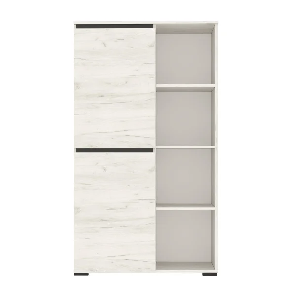 Буфет Гретта 2С дуб крафт белый/антрацит