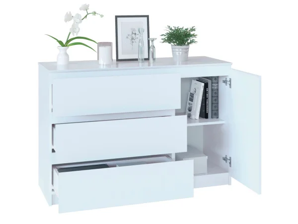 Комод Т-3Р белый