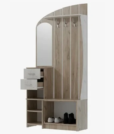 Прихожая Саша-14 дуб крафт серый/дуб крафт белый