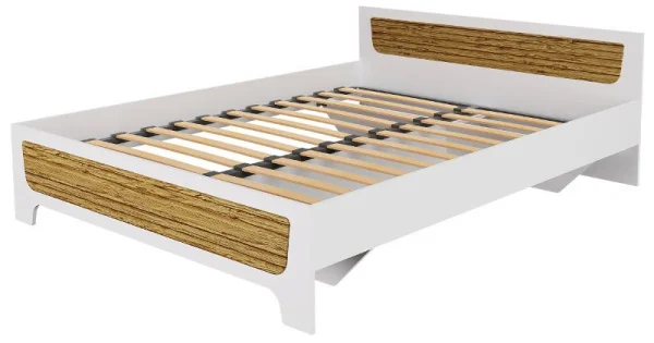 Кровать Милана белый/сосна гранд
