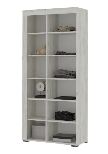 Стеллаж Гранд 03 дуб крафт белый