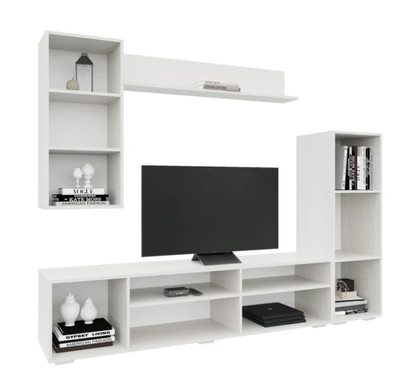 Гостиная Аннели белый/глянец белый