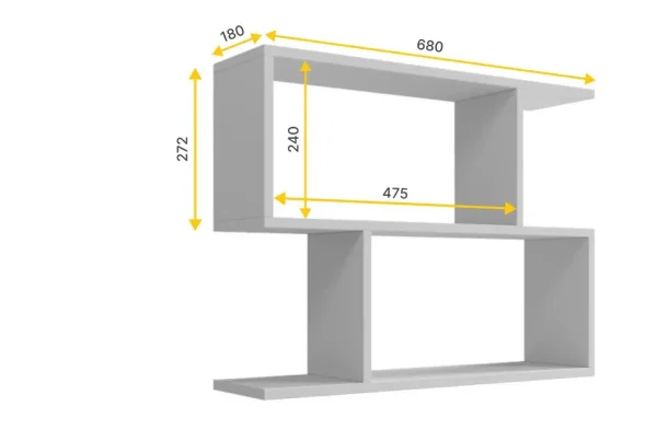 Полка навесная Мори МПН 680.1 белый Полка навесная Мори МПН 680.1 белый
