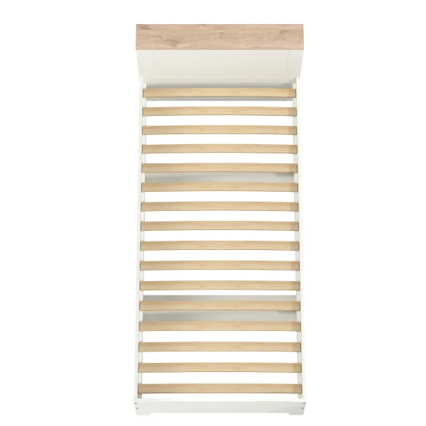 Кровать Джастин 11.54 белый шагрень/дуб белый