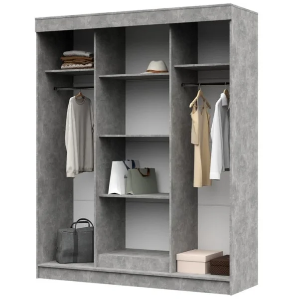 Шкаф-купе Гамма ШК-01 дуб крафт белый/ателье светлый