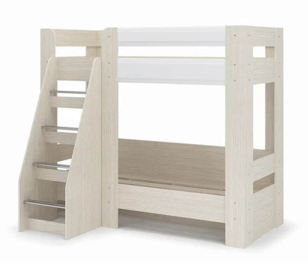 Кровать двухъярусная Симба дуб белфорт/белый глянец