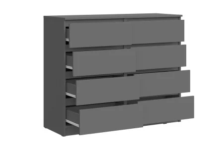 Комод Челси 8 ящиков графит