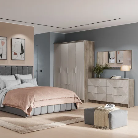 Комод Эмилия КМ-04 дуб смоки/айриш