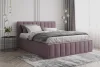 Кровать Лана 180х200 с подъемным механизмом, велюр пудра