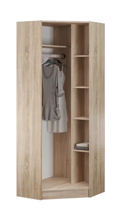 Шкаф угловой Денвер дуб сонома/белый