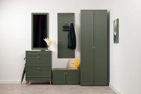 Зеркало Марион 17.14 дымчатый зеленый/олива шагрень