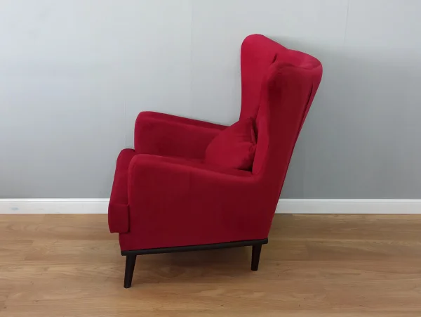 Кресло Томас малиновый (велюр)