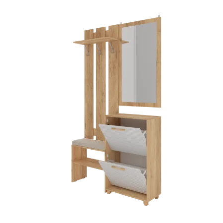 Прихожая Ньерд дуб вотан/белый софт