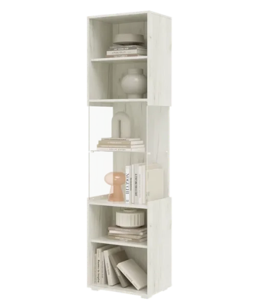 Пенал Алтея стекло дуб крафт белый