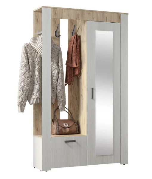 Прихожая Франк крафт/ясень белый