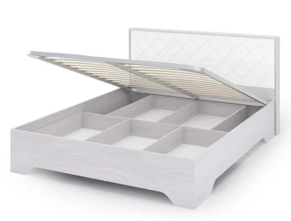 Кровать Сальма анкор/белый глянец