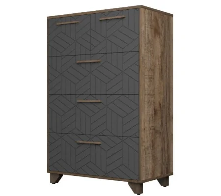 Комод Амстердам дуб самдал/серый графит