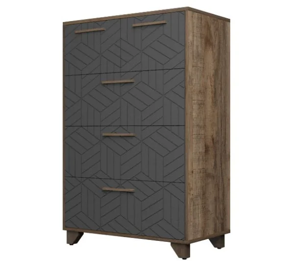 Комод Амстердам дуб самдал/серый графит