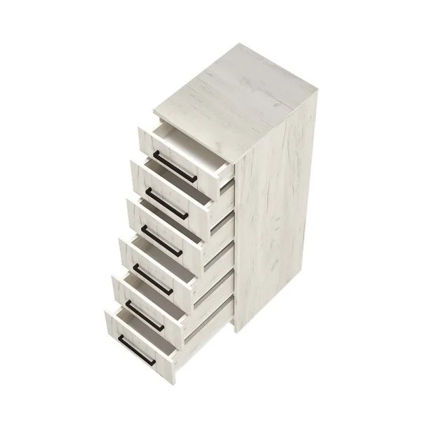 Комод Фиеста 400 дуб крафт белый