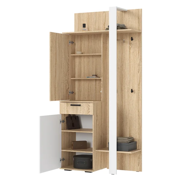 Прихожая Санса ПР-01 дуб сонома/белый