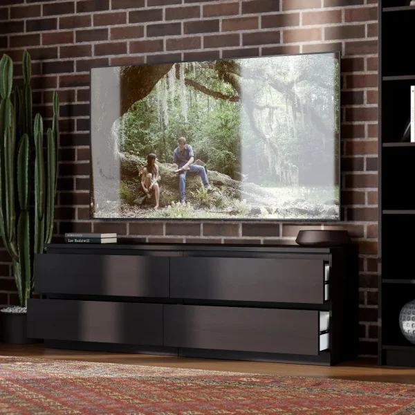 Комод Варма 4Д 160 х 54 х 40 шпон, черный