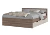 Кровать Гармония с ящиками шимо темный/шимо светлый