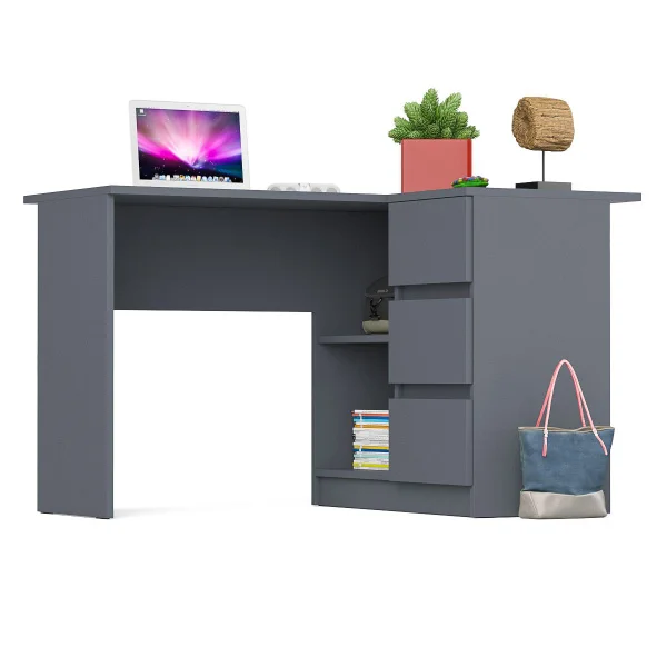 Угловой компьютерный стол МС-16 правый графит